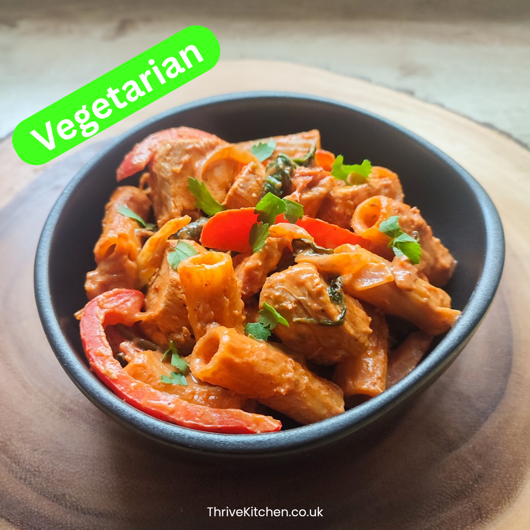 Creamy Tuscan Quorn Rigatoni