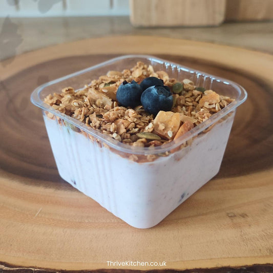 Blueberry pie yogurt and Granola pot