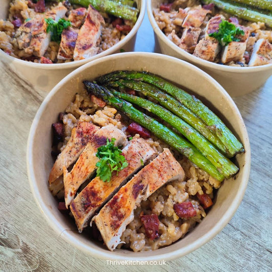 Creamy Chicken and chorizo risotto