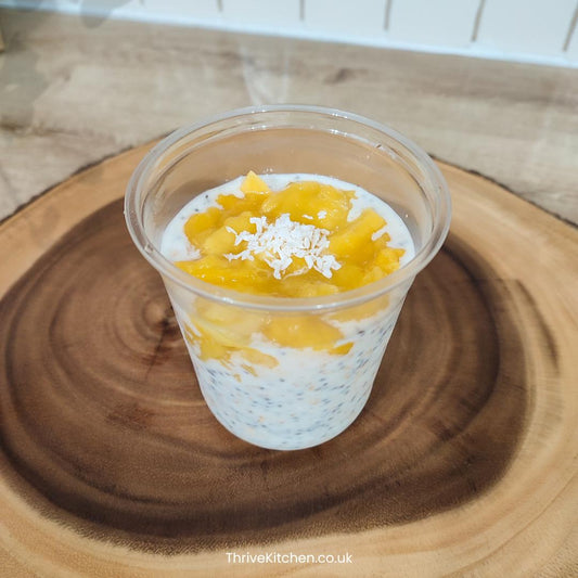 Mango and coconut overnight oats