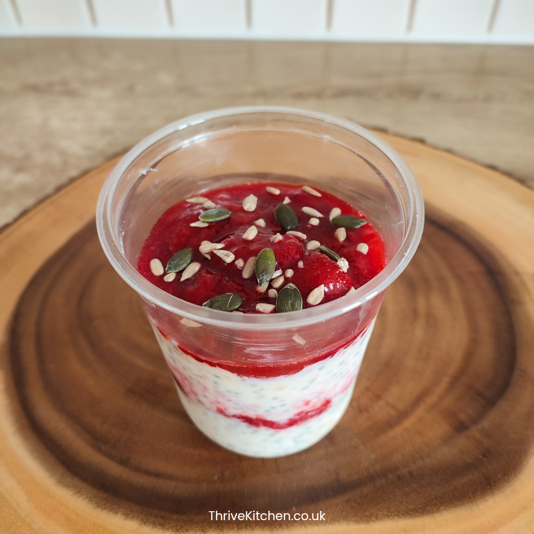 Strawberry overnight oats